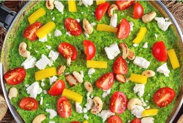 groen-omelet-green-juice-ontbijt-gezond-vitamine-mineralen-vezels-eiwitten