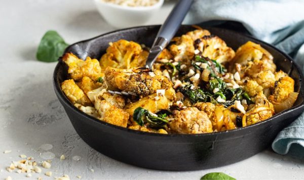 Kruidieg-bloemkool-tempeh-recept-gezond-dieet-voeding-afvallen-vitamines-voedingswaarde