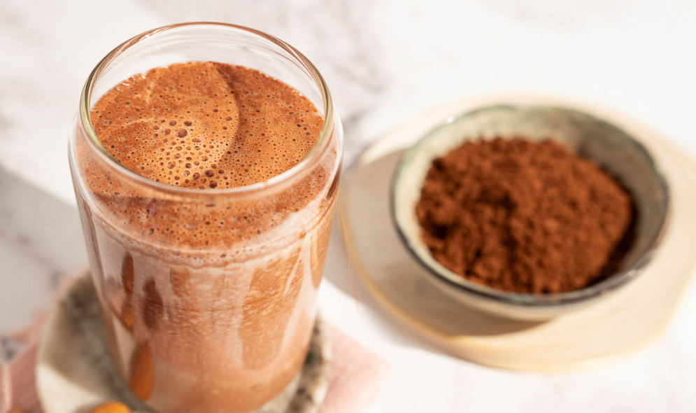 collageen-proteine-smoothie-cacao-banaan-amandel