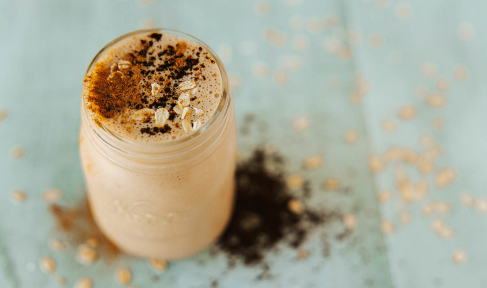 proteine-collageen-smoothie-banaan-pindakaas
