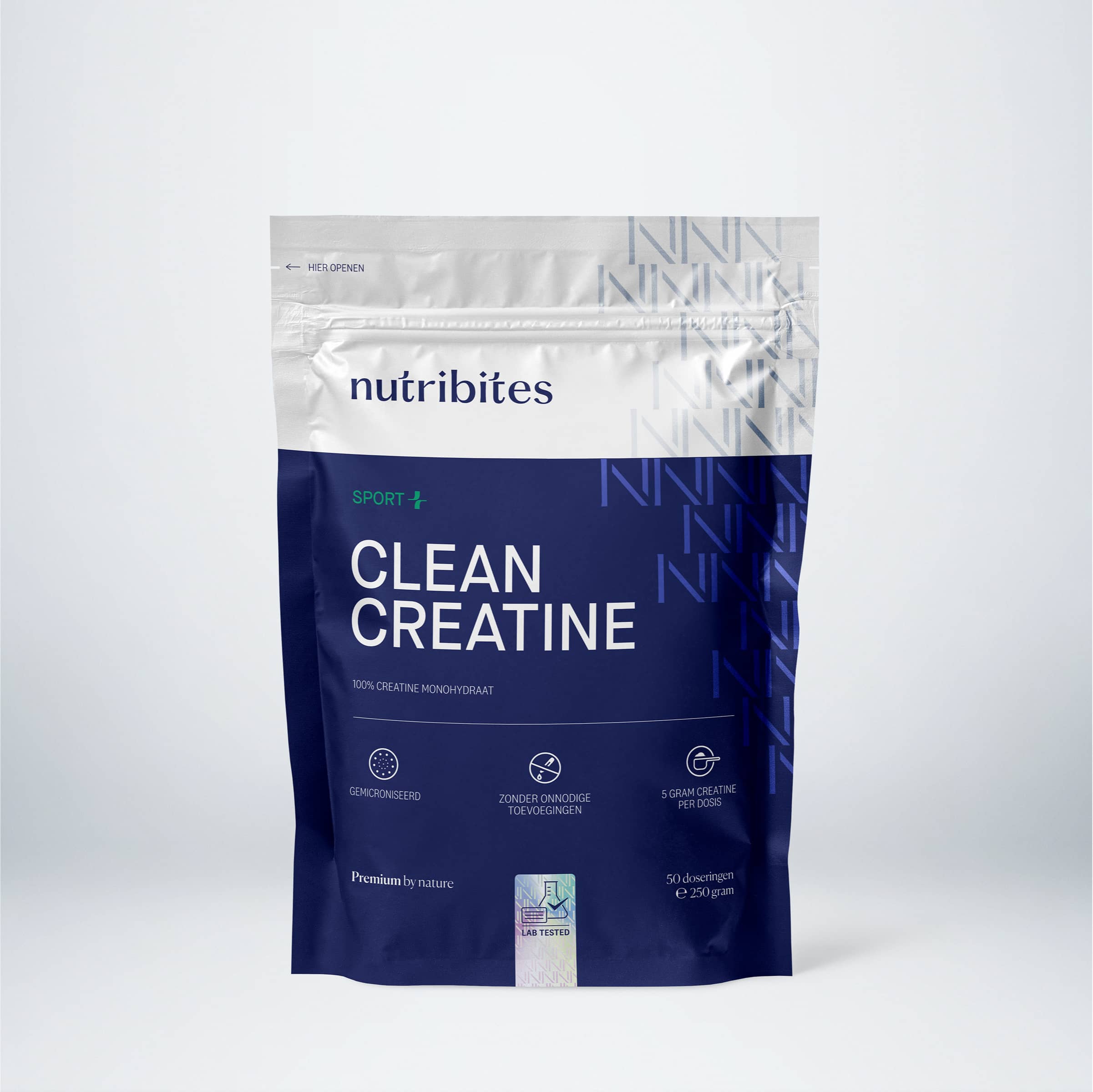 Clean Creatine van Nutribites - 250 gram - Als beste getest